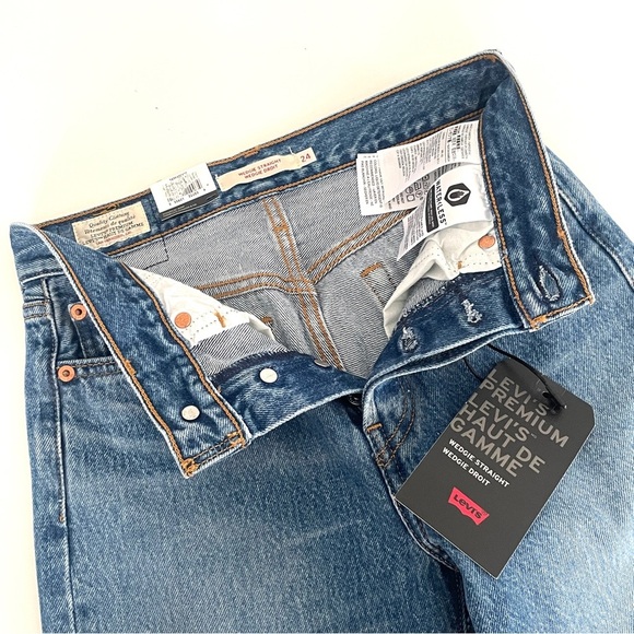 Levi's Wedgie Straight Jeans in Uncovered Truth Size 24 - Picture 5 of 8